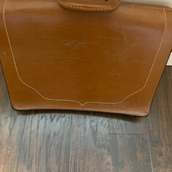 Antique Leather Briefcase - Picture 2 of 7